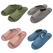 FOBIELLA 면 뽀송뽀송 거실화 4켤레, 골고루 4켤레