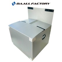 이사박스 5개묶음 이사짐 이삿짐 이사용 플라스틱박스 수납정리함 단프라 포장박스, 은색, 중 60 X 40 X 45 cm, AB형