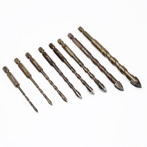 화살촉비트 타일 유리 대리석 콘크리트 십자 비트 기리 세트 5pcs 8pcs