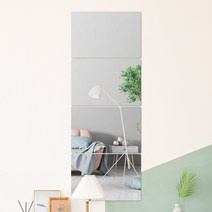 벽에 붙이는 안전 아크릴 거울 4p 20x30cm 부착식 무타공 접착식 벽 화장실 인테리어 드레스룸 거실, 상세 참조