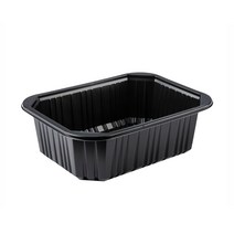 맛을담는용기 실링용기 / 줄단위 소량판매 실링용기 PC-19156 검정 - 100개 엔터팩 큐담 팩시스 호환 용기, 1개