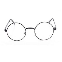 투명 뿔테 안경테 패션 안경 장식 라운드 여성을 위한 평면 거울 귀여운 소녀 그라디언트 프레임