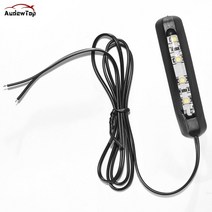 DC12V 오토바이 4LED 번호 다용도 후면 조명 흰색 스쿠터 자동차 장식 부품, 한개옵션0