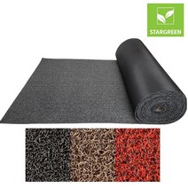 스타그린 프리미엄 코일매트 미끄럼방지 현관매트 카매트 120X100cm 두께 12mm, 회흑색, 1개