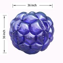 트램펄린 트램폴린 90cm 성인 Zorbing 공 바디 범퍼 스포츠 게임 피트니스 부모-자녀 레크리에이션 싸움, [04] Purple 90cm