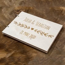 커스텀 우드 웨딩 더블북 러스틱 앨범 레이저 각인 파티 선물, 04 50sheets Black paper_02 A4