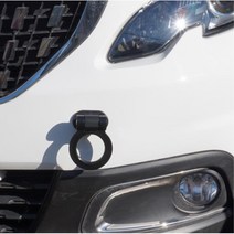 차량용 외부 장식 견인고리 소품 그랜저TG 레이 컨트리맨 K7 벤츠 올뉴K9 꾸미기 푸조 그렌져XG NF소나타 KA4 쏘렌토 스포티지NQ5 더뉴카니발 포터2, 원형 블랙