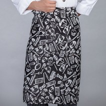 예스셰프 일러스트 허리앞치마 바리스타앞치마_2304126EA, 다우리쿠팡 본상품선택, 다우리쿠팡 본상품선택