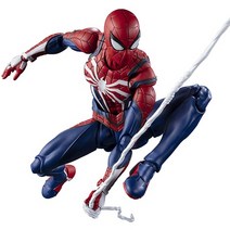 일본직발송 7. BANDAI S.H. 피규어 슈트 스파이더맨 어드밴스 슈트 (Marvels Spider -Man) 약 150mm ABSPV, One Size_One Color, One Size_One Color