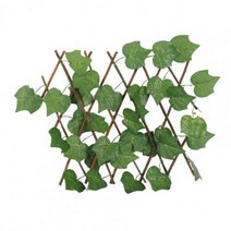 래티스 팬스 울타리 새로운 40CM 인공 식물 울타리 확장 가능한 Sunfast 플라스틱 현실적인 나무 시뮬레이, 01 2