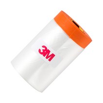 3M 커버링테이프 페인트 도색공사 건축용 비닐 보양테이프(주황) 650mm 낱개, 5개