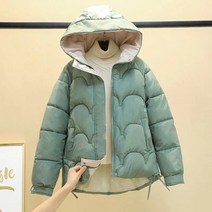 가을 겨울 코트 따뜻한 짧은 퍼퍼 자켓 겨울 자켓 파카 코트 겨울 후드 솔리드 류 점퍼