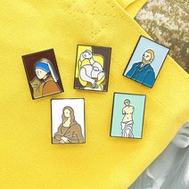 동물 가면 마스크 3 ~ 5 개대세트 에나멜 핀 세트 반 고흐 피자 음악 펑크 브로치 옷깃 배지 보석 선물 가격 놀라운, 02 2