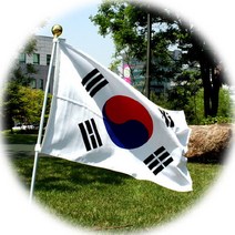 바람에 엉퀴지 않는 회전깃대 태극기 슬리브형, 없음, 상세설명 참조