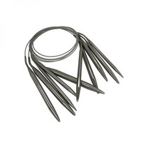 뜨개질 뜨개실 대바늘 숏팁 코바늘 스테인레스 스틸 원형 바늘 크로셰 핀 공예 도구 15-10mm 후크 세트 DIY 직조, 120CM, 10.0MM