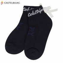 [까스텔바작] (여성)로고 리본 포인트 양말_BG0WGO702_NY, 네이비