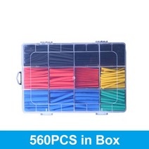 골프손목보호대 골프아대 교정기 127-800pcs 수축튜브 열 수축 튜브 내열성 포장 키트 전기 연결 와이어 케이블 절연 슬리브 heat shrink tube, 05 560Pcs in Box