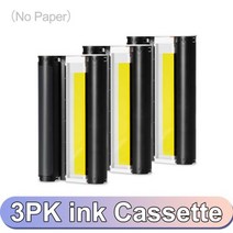 [해외] INKEXPRESS 잉크 카세트 인화지 세트 호환 CANON SELPHY CP9 CP910 CP12 CP13 포토 프린터 KP36IN KP108IN, 3Pcs Ink Cassette