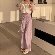 FLI 실제 -실제 가격 대비 다목적 캐주얼 하이 허리 와이드 다리 바지 ZA-235190