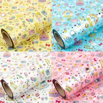 디자인랩 캔디팝 비닐롤포장지 대, 하늘, 1개