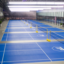 배드민턴 코트 매트 룸 미끄럼방지 pvc 스포츠 플로어 테니스 에어 발리볼 플라스틱 바닥, 작은 돌무늬 6.0mm