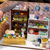 미니를사랑하는사람들 미니어처 미니어쳐 만들기 초보자세트 (1) (16시까지 당일발송), 6-14.룸박스DIY 예쁜 그릇가게