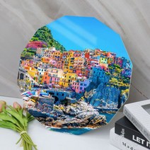 tl236-폼아크릴액자38CmX38Cm12각형_이탈리아친퀘테레