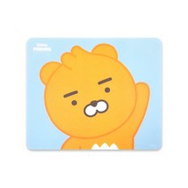 카카오프렌즈 마우스 무선, 블루, 마우스패드(라이언)