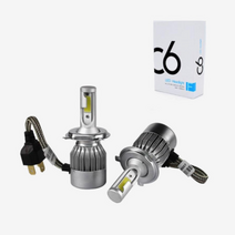 광전 C6 LED전조등 H4 H7 H8 헤드라이트 전조등, 1개
