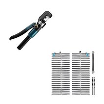 Steel DN 매트e 유압 크림핑 공구/스테인레스 케이블 난간 하드웨어 및 70개 T316 스테인레스 스틸 우측 좌측 나사산 스웨이지 래그 나사가 있는 클리퍼 Crimper