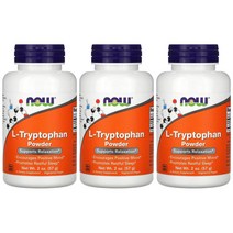나우푸드 엘 트립토판 950mg 파우더 57g 프로피온산 3개세트