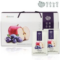청춘농장 양배추즙 히비스커스 석류즙 늙은 호박즙 무안 자색양파즙 도라지배즙 푸룬 사과즙 건강즙, 청춘농장 푸룬 사과즙 1박스 30포