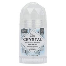 CRYSTAL 미네랄 데오도란트 스틱 무향 바디 데오도란트 24시간 냄새 방지 얼룩 및 끈적임 없음 염화알루미늄 및 파라벤 프리 120g 4.25 oz