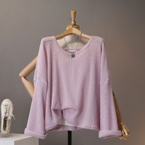 모노시크 멀티노 그물 라운드 스프링 니트 MNKS474