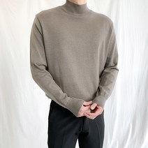 제이에이치스타일 데일리 하프 폴라 니트