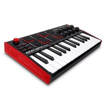 AKAI 프로페셔널 MPK 미니 MK3 | 25키 USB MIDI 키보드 컨트롤러 8개의 백라이트 드럼 패드 8개의 손잡이 및 음악 제작 소프트웨어 포함, Standard