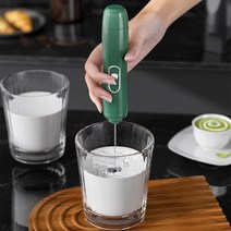 스크램블 라떼만들기 제빵반죽기 헬드 전기 거품기계 쿠키 베이킹 도구, White