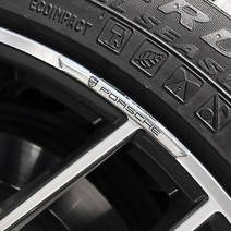 알루미늄 휠 가드 스티커 자동차 차량용 데칼 BMW 차 벤츠 아우디 포르쉐 제네시스 현대 기아 스크래치 방지, 휠스티커4p-싼타페