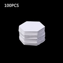 가죽공예 도안 패치 워크 종이 퀼트 바느질 공예에 대 한 100Pcs 육각 템플릿 DIY 6 크기, 01 10