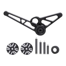 자전거 체인 텐셔너 접는 자전거 바퀴 뒷 변속기 체인 안정기, 200x67mm, 알루미늄 합금, 검은색