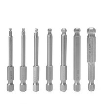 7 Pcs 65mm Magnetic Ball End Hexagon Head Hex Screwdriver Bits Drill Tools 2.5', 은