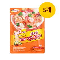 태국 로띠 똠얌 파우더 60g x 5개 똠양꿍재료 태국조미료 Tom Yum Kung Powder 60g