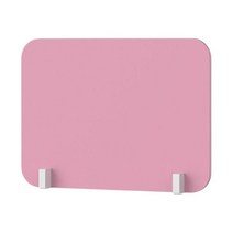 데스크톱 파티션 보드 체크 아웃 카운터 탑 사무실 책상 장착, [02] Pink