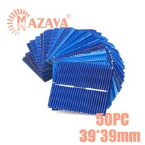 태양광패널 50pcs 5v 6v 9v 12v c60 56 인치 전지 패널 광 시스템, 50개 39x39mm