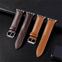 [시스터즈] 고급스러운 가죽 스트랩 모던 댄디스타일, 05. 화이트네이비/42 44 45mm