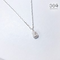 925실버 통통 해리포터 화이트 부엉이목걸이 행운 재물운 목걸이 커플 남녀공용 남자 사업운 목걸이길이 선택가능
