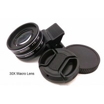 휴대폰망원렌즈 스마트폰렌즈 37mm 15x 매크로 렌즈 30x 4k hd 전문 사진 카메라 렌즈 속눈썹 다이아몬드 쥬얼리 매크로 폰 호환, 협력사, 30배 매크로 렌즈