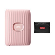 인스탁스 포토프린터 미니 링크2+파우치/스마트폰 프린터, 소프트핑크