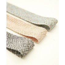 리본공예 DIY 재료 벌집 니트리본 길이90cm, 그레이, 1개