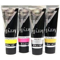 [동화오피스] 알파 아크릴물감 50ml / 형광 펄 낱색, 995 Silver
